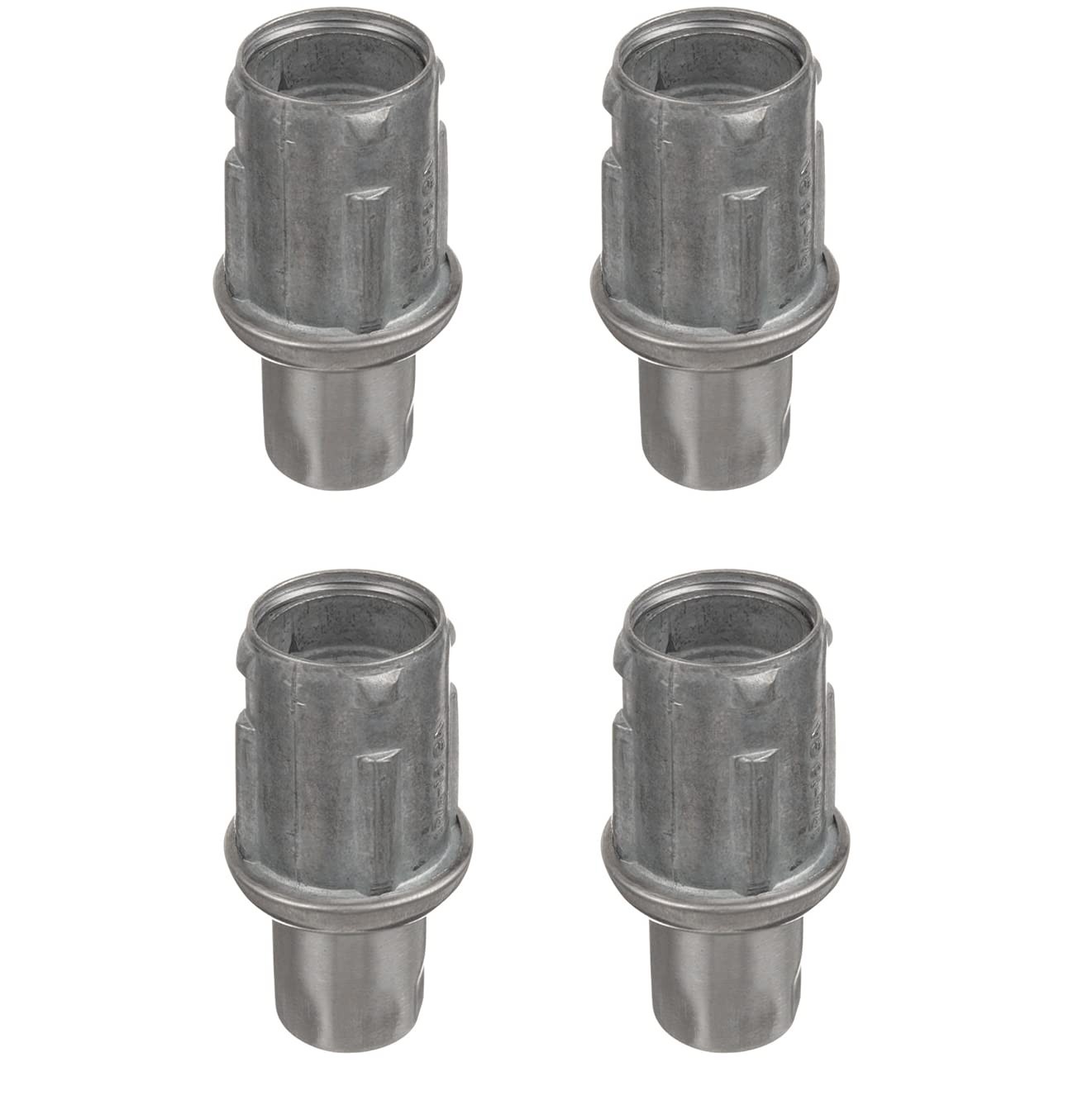 Stainless Steel Adjustable Bullet Feet for 1-5/8 in. O.D Tubing | Set of 4