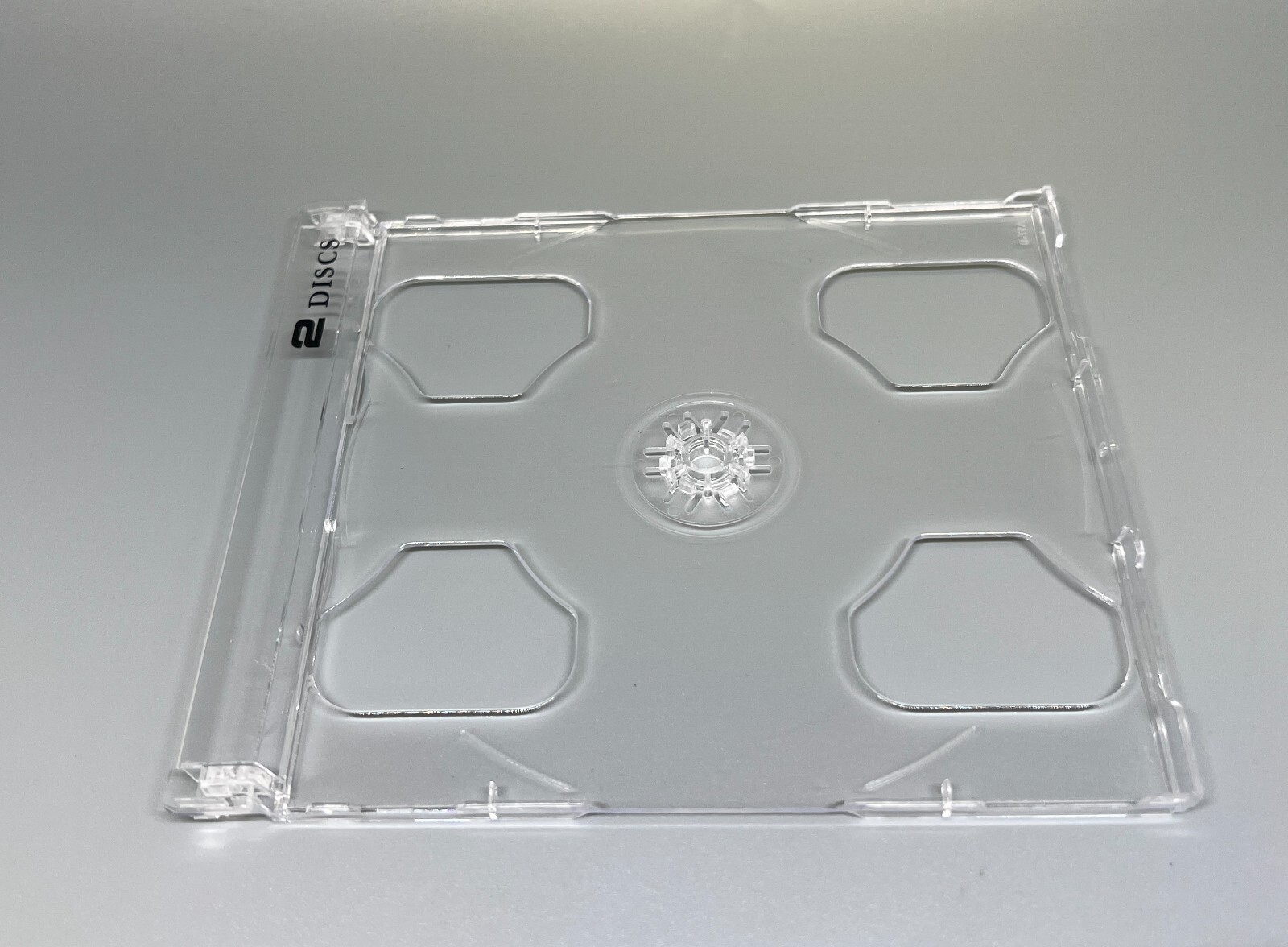 10 PCS NEW DOUBLE CD SMART TRAY, 2 DISCS PRINT, CLEAR, YL29LOGO
