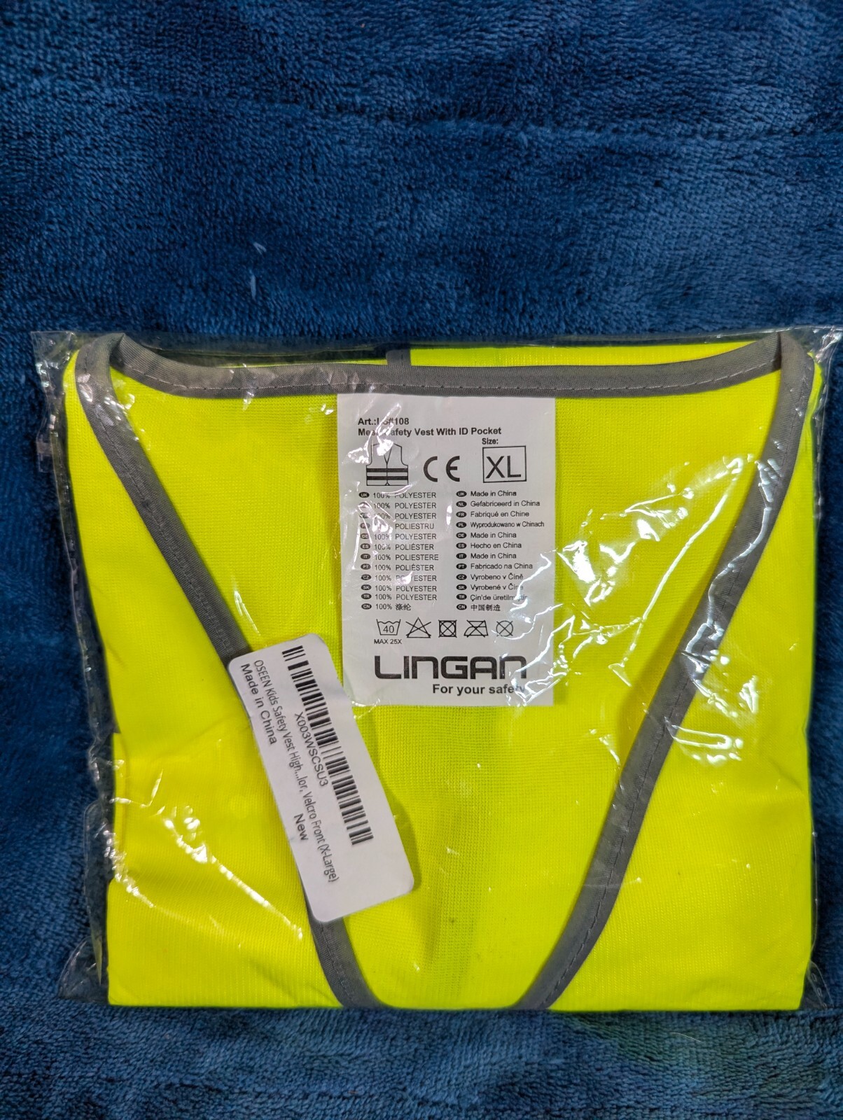 Hi-Vis Vest Kids Boys Girls High Visibility Waistcoat Children Safety Wear XL