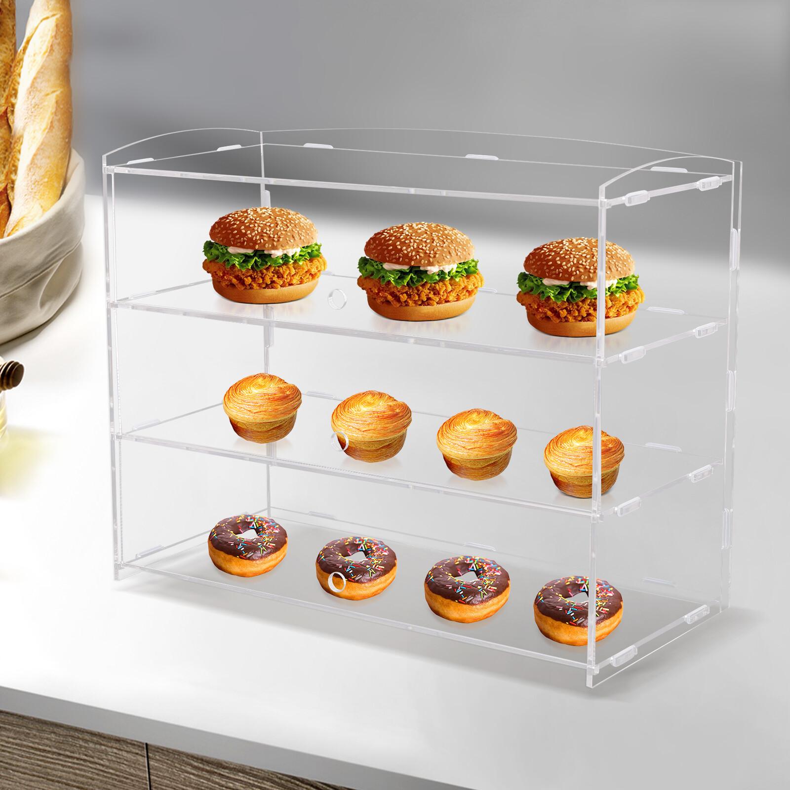 3 Layer Acrylic Display Case for Action Figure Funko Pop Lego Collectibles Toys