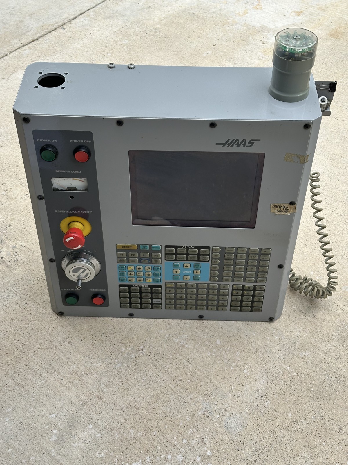 2006 HAAS FRONT CONTROL PANEL ASSEMBLY MONITOR KEYBOARD GRE 32-6011