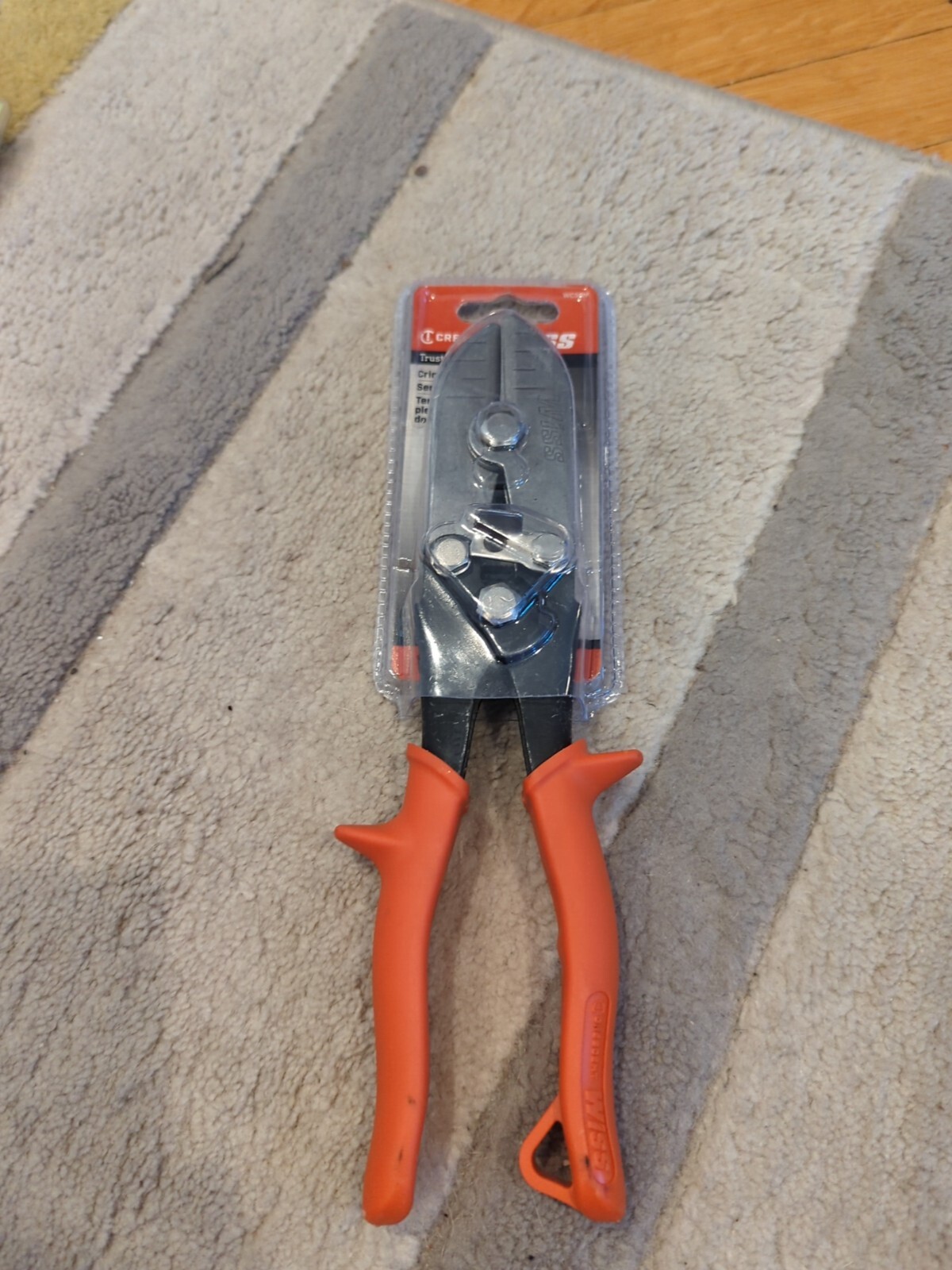 Wiss WC5S 5-Blade 1-1/4-Inch HVAC Crimper, Male Fitting End, Non-Cushion Grips