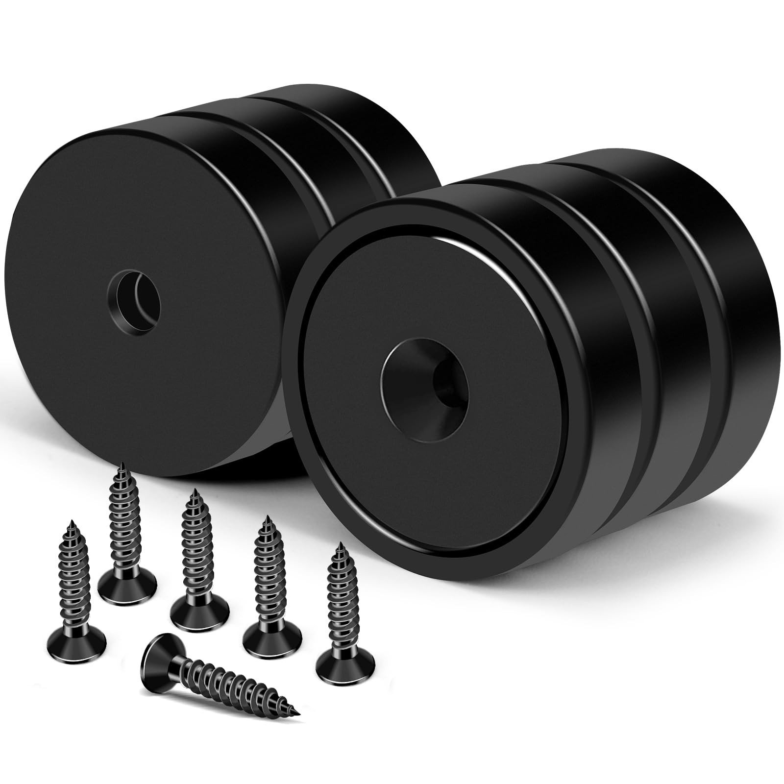 MIKEDE Heavy Duty Magnets with Hole 150LB Strong Magnets