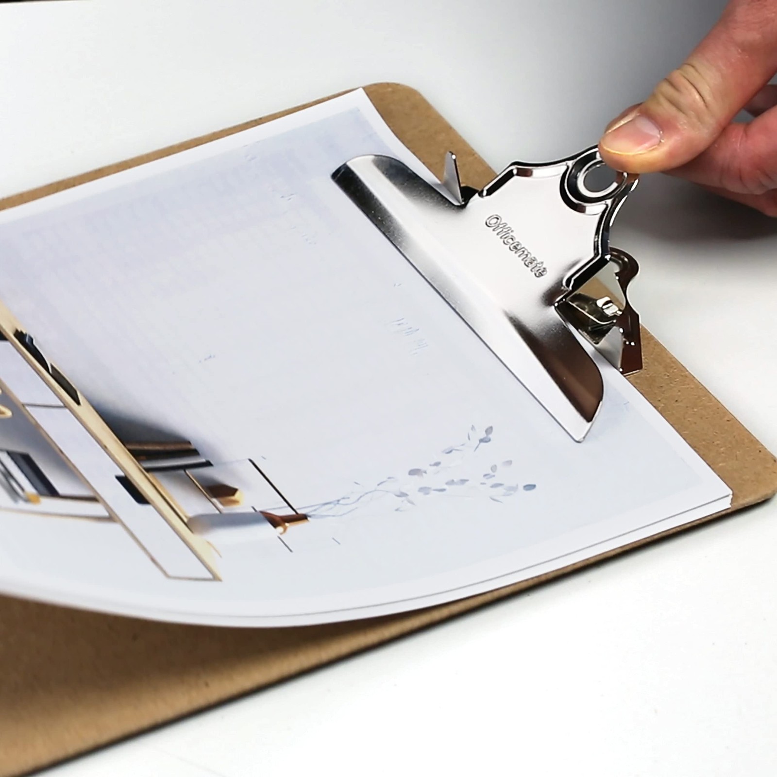 Officemate Recycled Wood Clipboards Letter Size 12 Pack with 6″ Rust Resistant