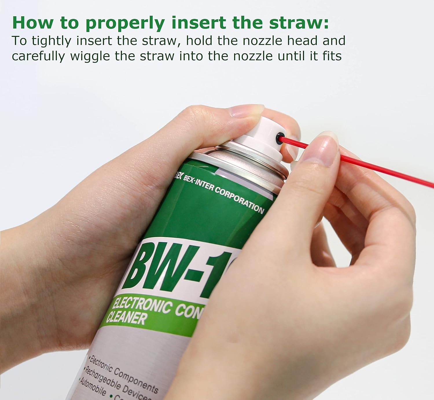 BW-100 Non-Flammable Electronic Contact Cleaner Aerosol Spray- Safely Cleans Joy