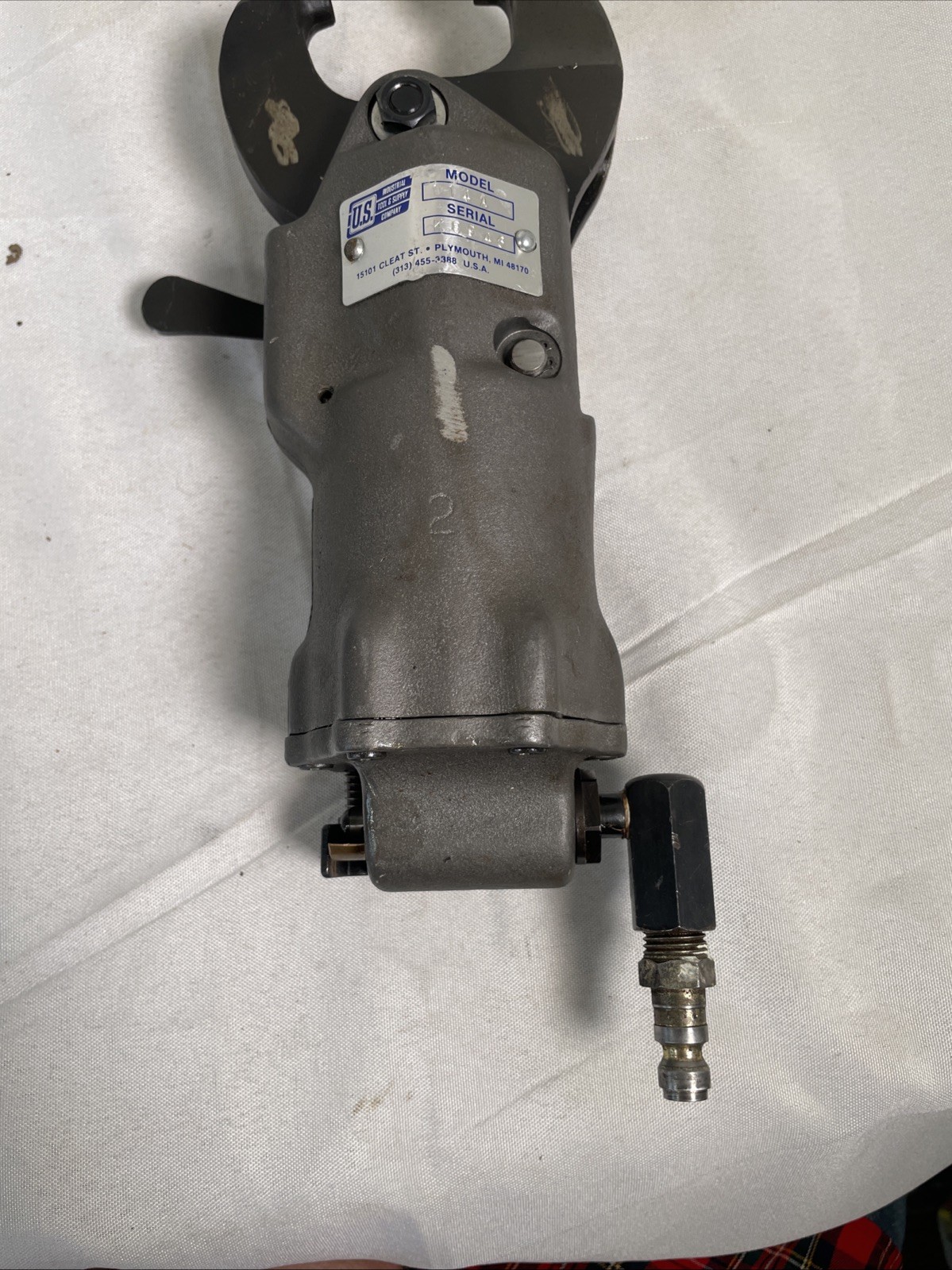 U.S. Industrial Tool and Supply Company Pneumatic Rivet Squeezer Model 114A