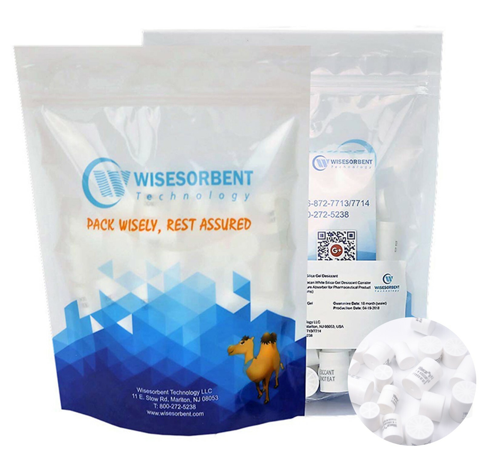 1 Gram 100 Packs Silica Gel Canister Desiccant Capsule Food Pharmaceutical Grade