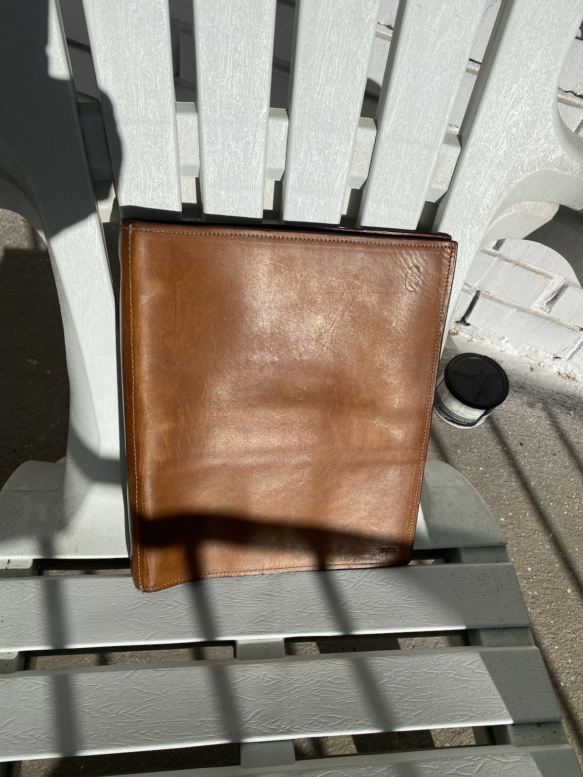 Hartmann Reserve Belting Leather 653 Zip Around 3-Ring Binder