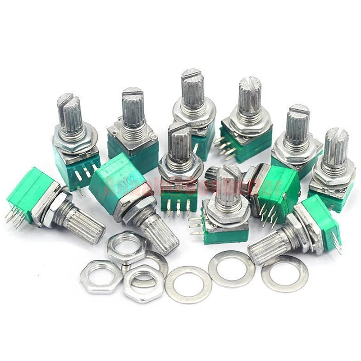 RV097NS Single Double Potentiometer 5 10 20 50 100K With ON/OFF Switch 3 – 8 Pin