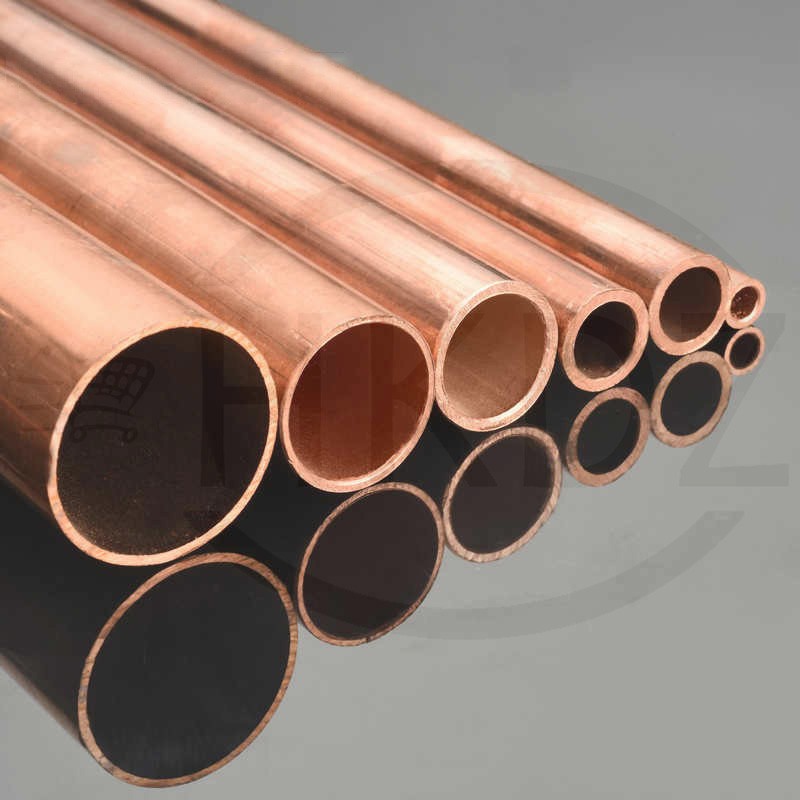 Copper Round Tube O.D Ø1mm 1.5mm 2mm 3mm 4mm 5mm 6mm 7mm 8mm -60mm Lengths 500mm