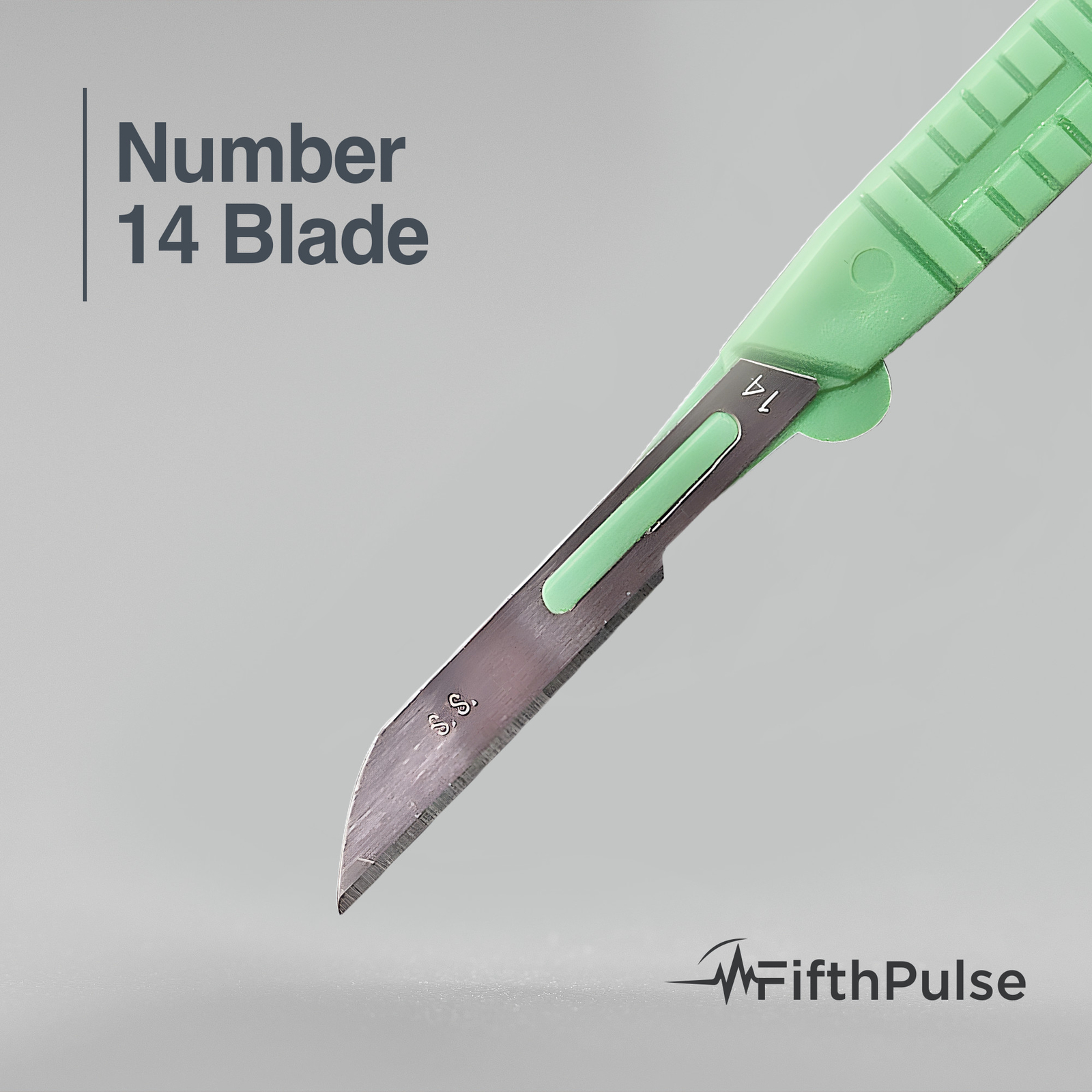 FifthPulse Sterile Disposable Scalpel, Stainless Steel #14 Blade Size – 10 Pack