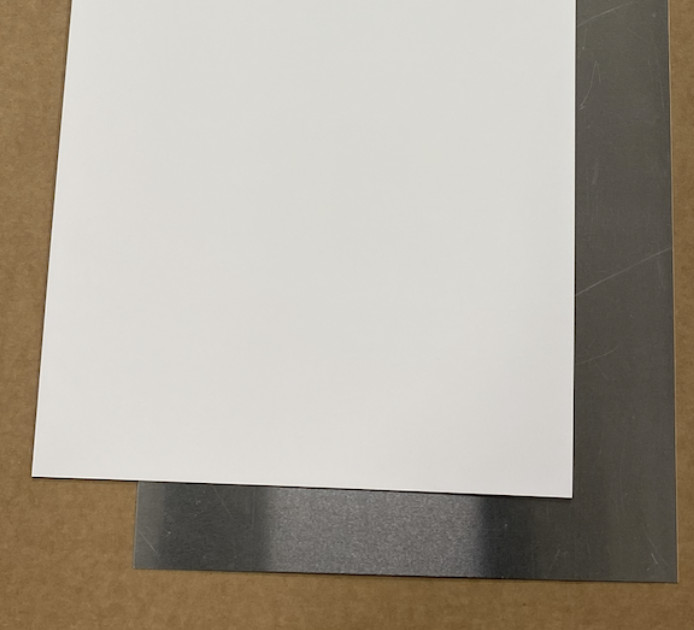 .050″ White Painted Aluminum Sheet Plate (1.25mm) – VARIOUS SIZES