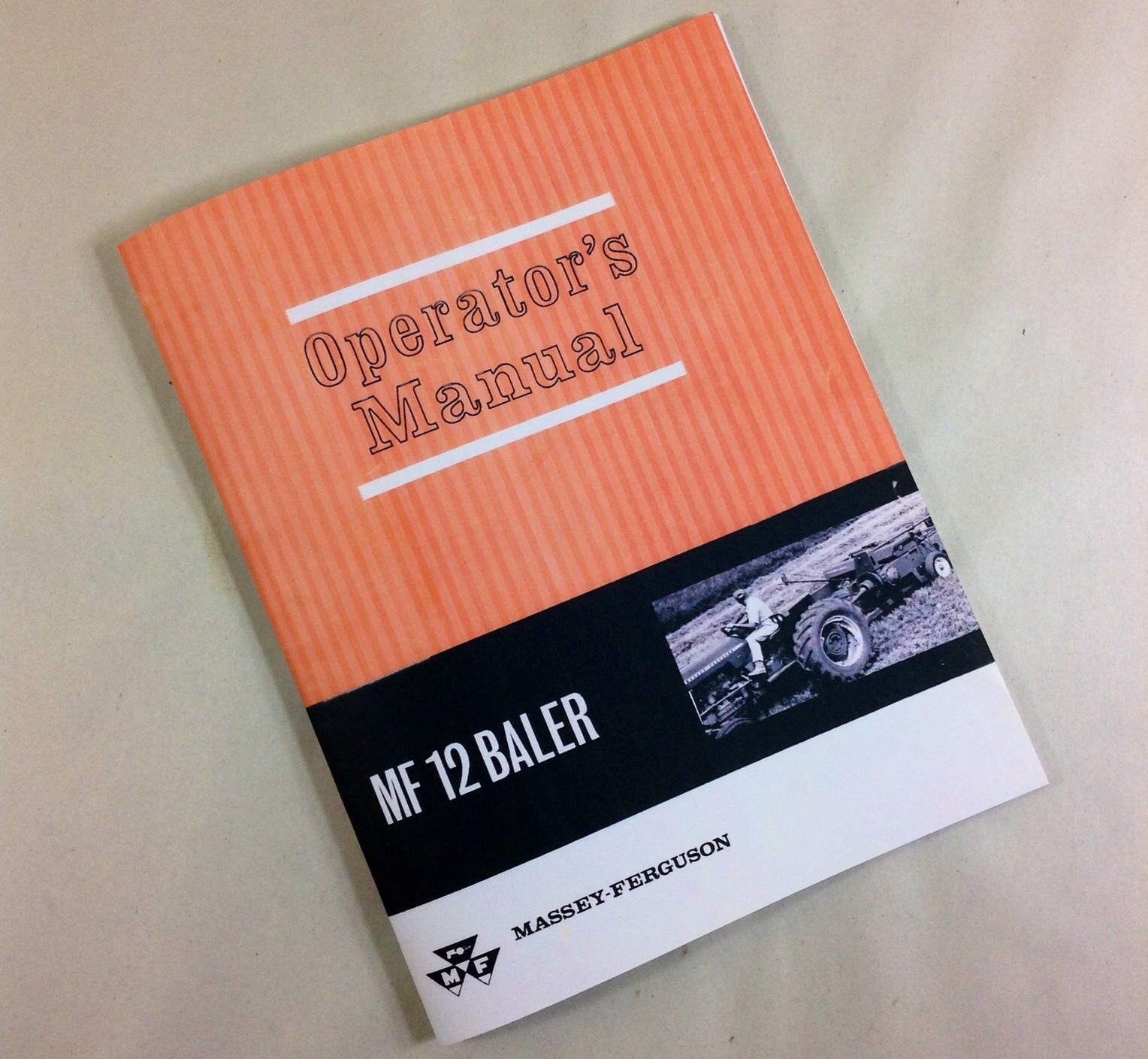 Massey Ferguson Mf 12 Baler Operators Owners Manual Service Square Hay Adjust