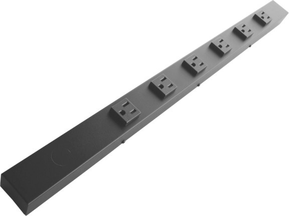 24″ 6 TR Outlets Hardwired Power Strip, HR206V