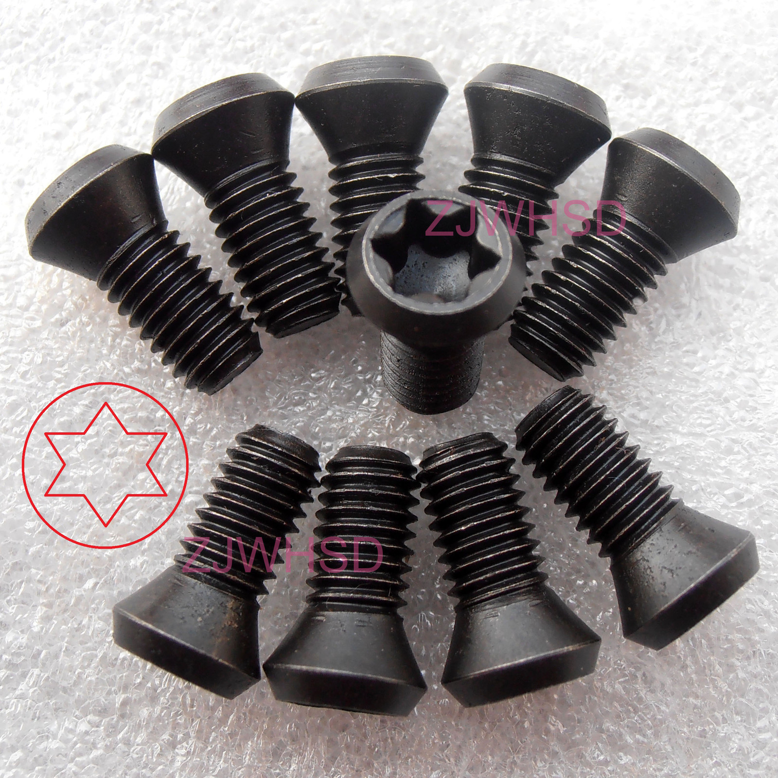 10pcs M5 x 10 mm Insert Torx Screw for Replaces Carbide Inserts CNC Lathe Tool