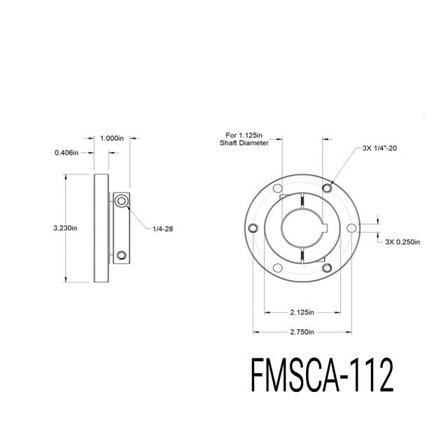 Face Mounted Shaft Collars/ Hub Mount Shaft Collar Couplings Alum or Steel