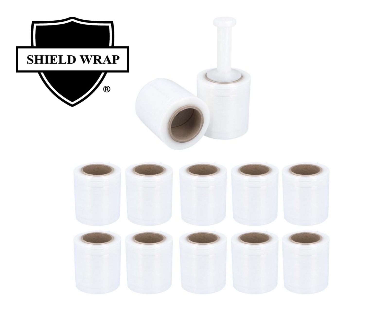Narrow Bundling Pallet Wrap Stretch Film, Shrink Hand Wrap 5″ x 1000′ 12 Rolls