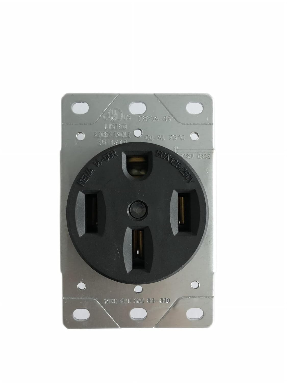 Select 10 Pack Lighting SL-DR50A-4S Volt Straight Blade Device, NEMA 14-50R, 50