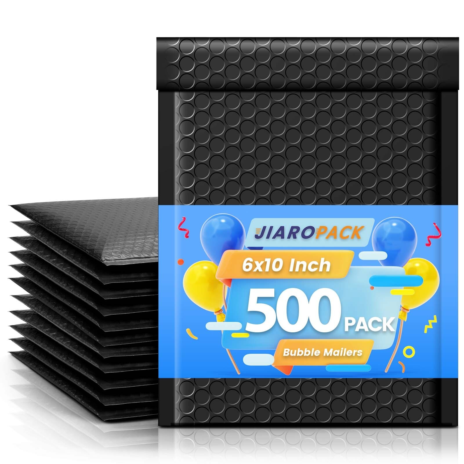 500Pack Poly Bubble Mailers Padded Envelope Bubble Envelopes 6×10″ 6×9″ #0 Black