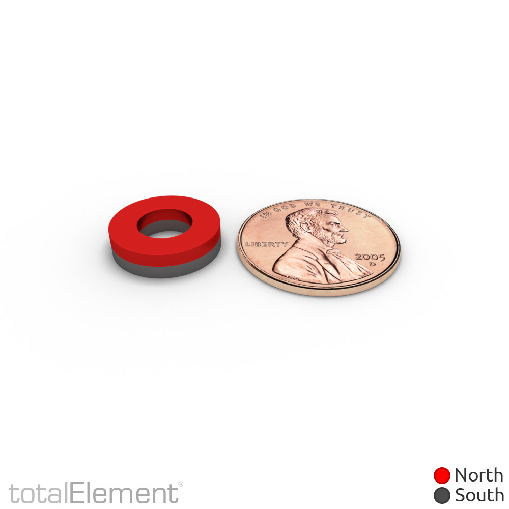 1/2 x 1/4 x 1/8 Inch Strong Neodymium Rare Earth RingMagnets N52 (20 Pack)