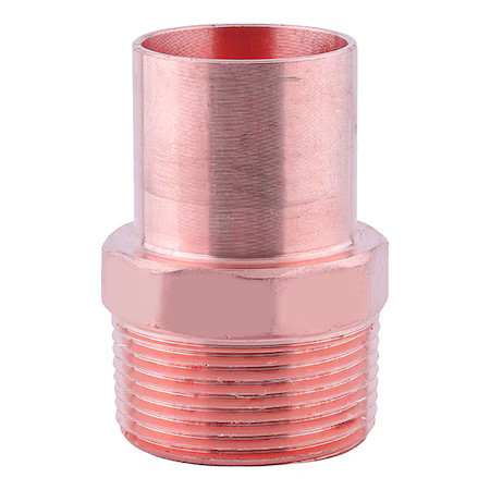 Zoro Select 816Z68 Strt, Copper, Ftg 2 In, Mnpt 2 In, 816Z68