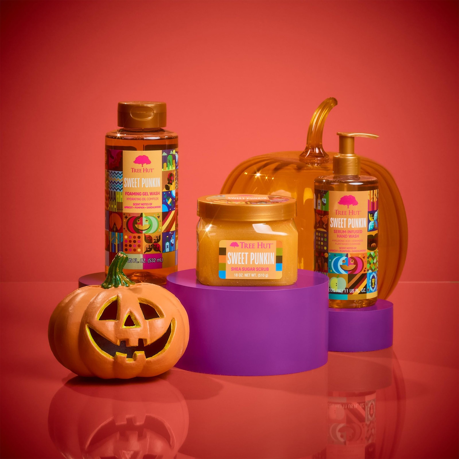 Tree Hut Sweet Punkin Serum Infused Hand Wash | 11 Fl Oz (Pack of 1), Clear