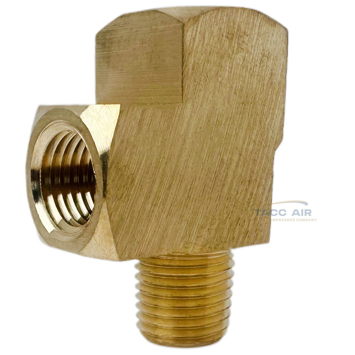 5 Pack 1/4″ NPT Solid Brass Branch Tee Fitting 3 Way W/ 2 Female & 1 Male Thread