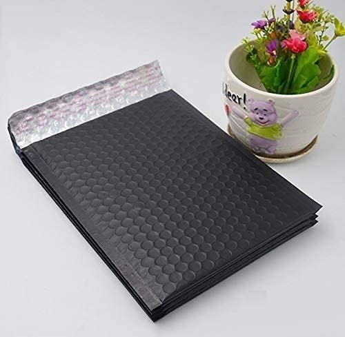 ProLine #0 6×10 Inches Extra Wide Matte Metallic Black Bubble Mailers Seal CD…