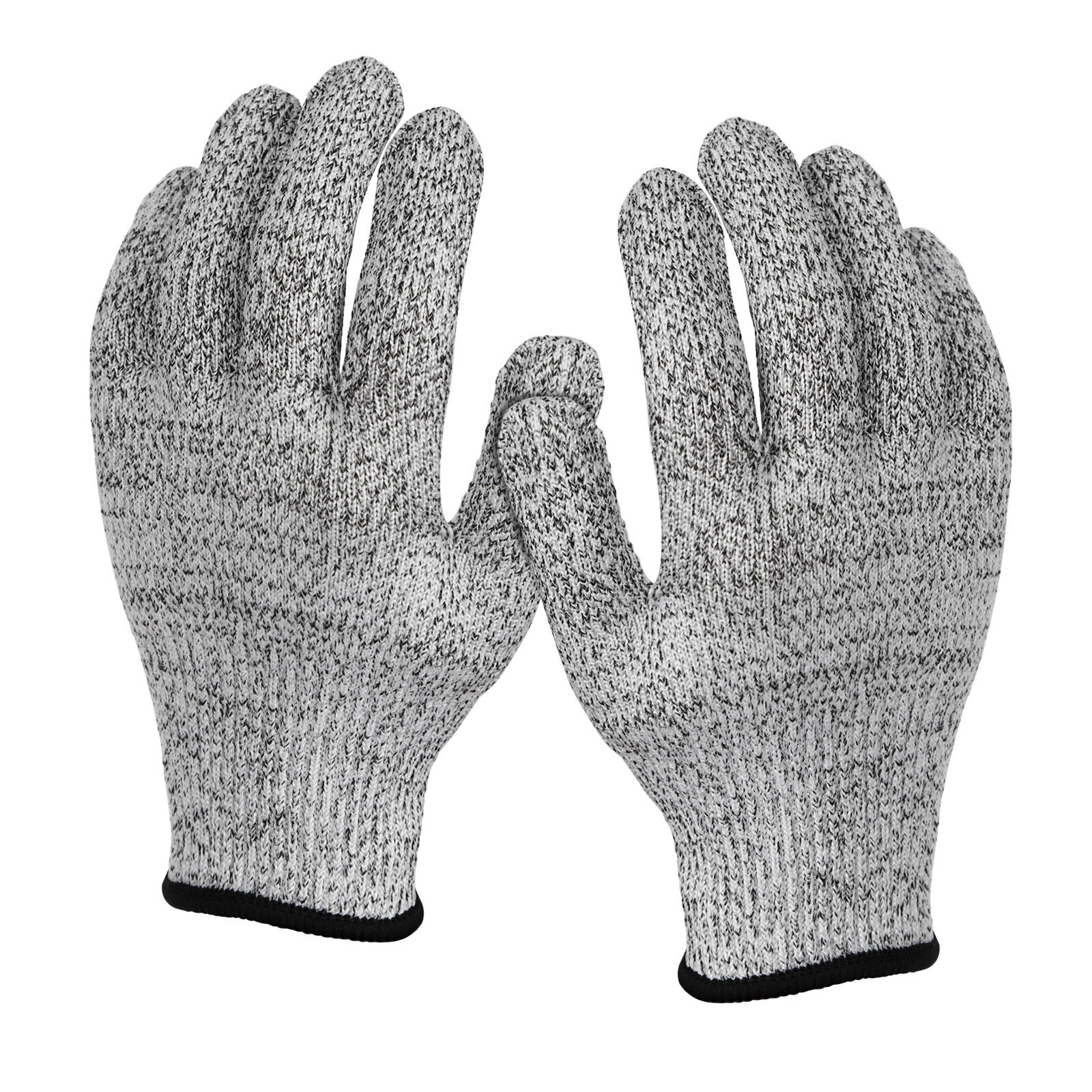 4 Pairs Level 5 Anti-cut Gloves Safety Cut Proof Stab Resistant Kitchen Butcher