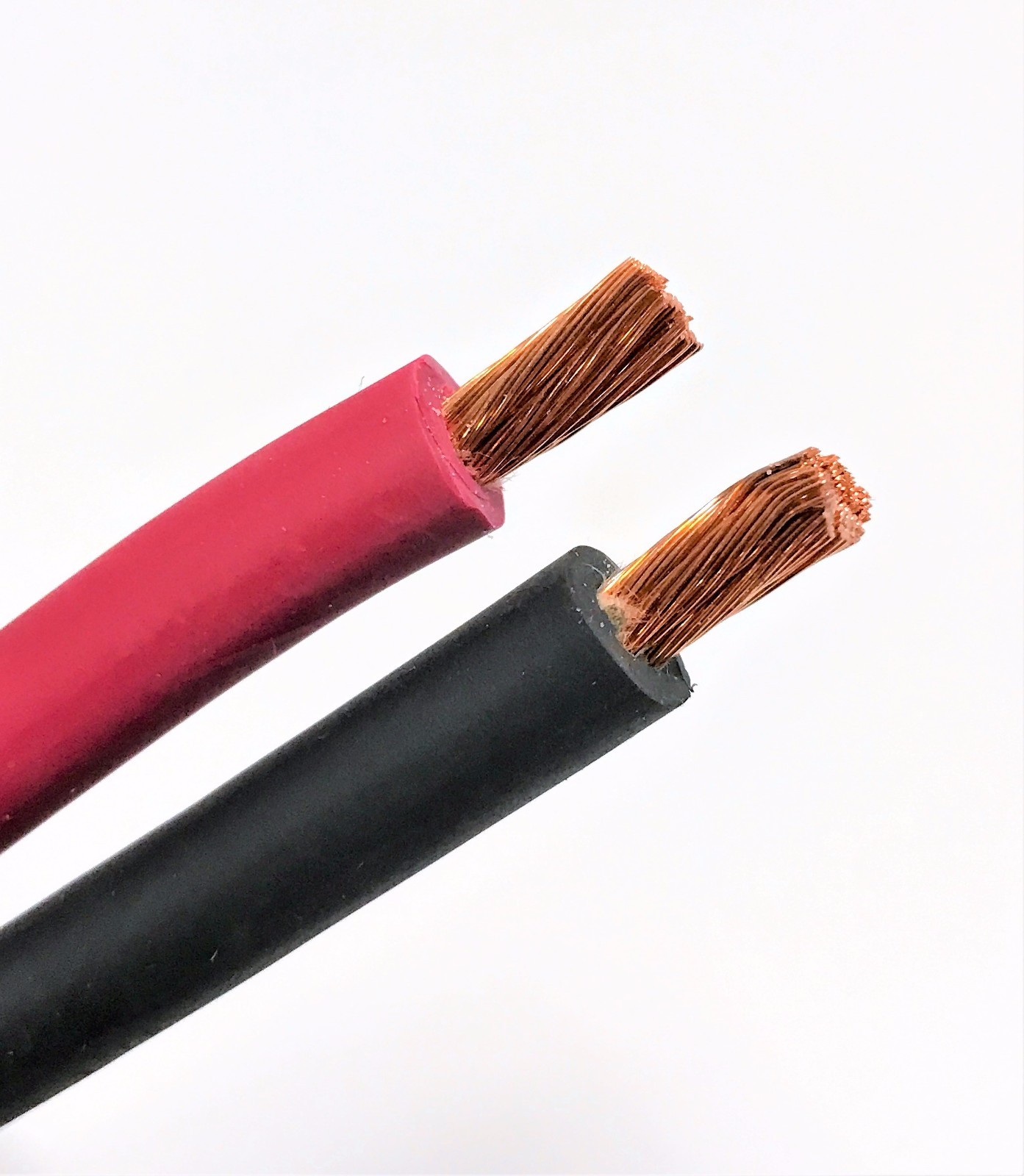 50′ FT 8 AWG GAUGE WELDING & BATTERY CABLE 25′ RED & 25′ BLACK USA COPPER