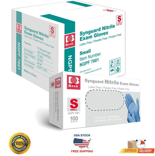 10-2000 pcs BASIC Nitrile glove Bule Powder-Free S/M/L/XL-Size