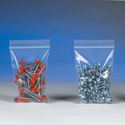 Resealable Poly Bag 4 x 10 Inch, 1000 Pack, 4 Mil Reclosable Zip Plastic Baggies