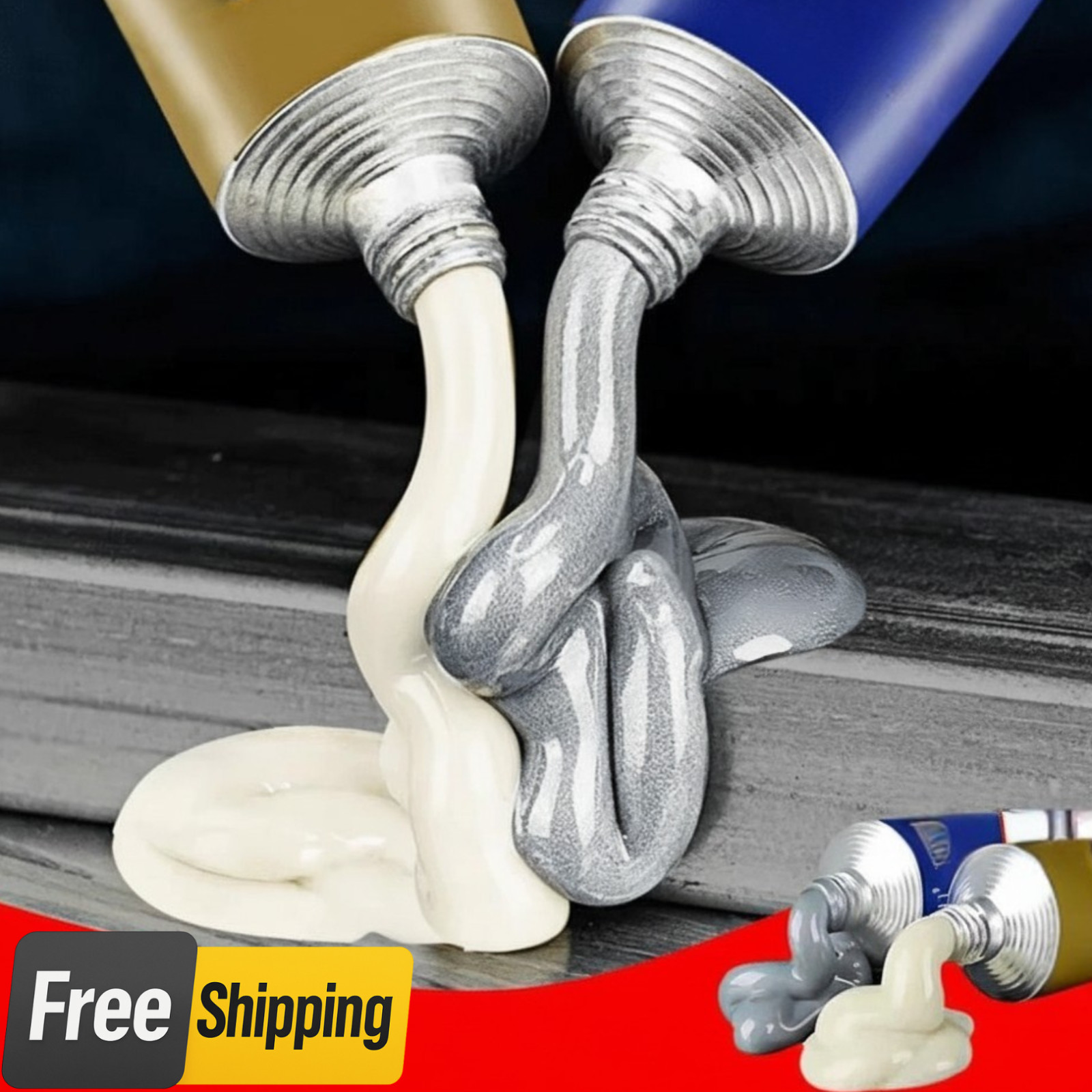 Metal Repair Glue Industrial AB Cold Weld Heat Resistant Adhesive High Strength