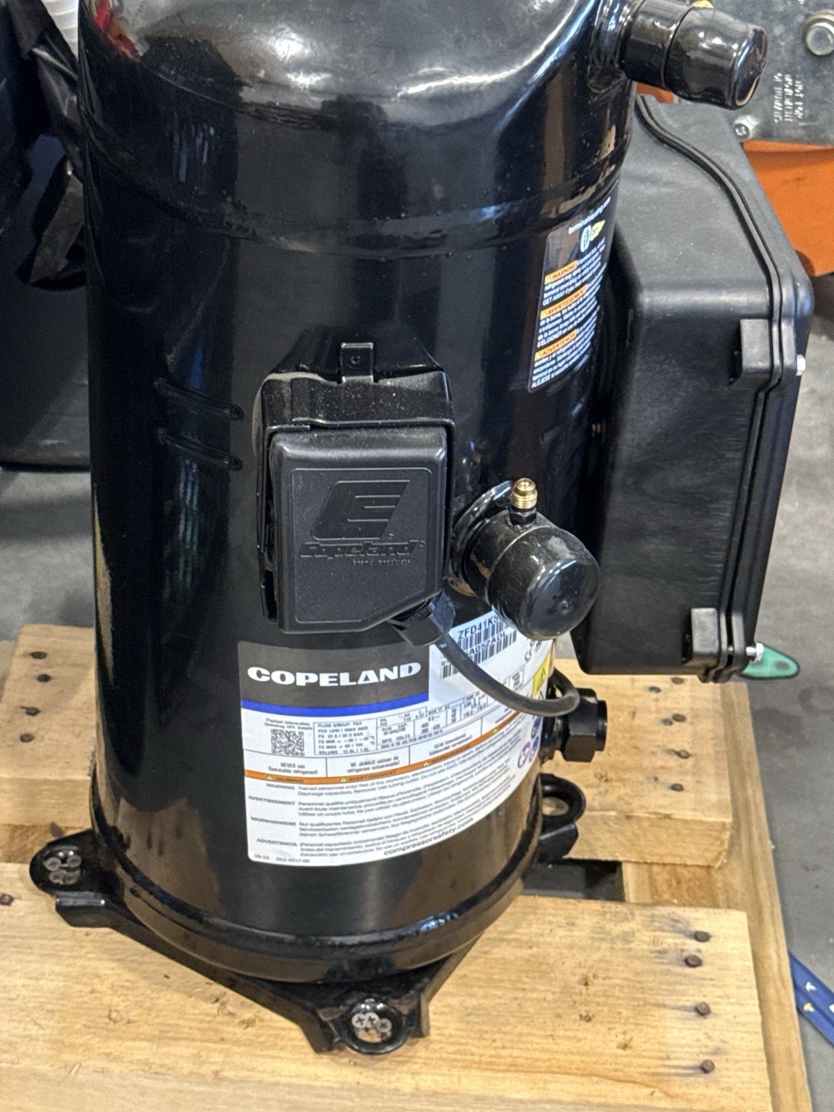 Copeland Scroll Compressor ZFD41K5E-TFD-960 R-410A 460V 3-Phase core sense diagn