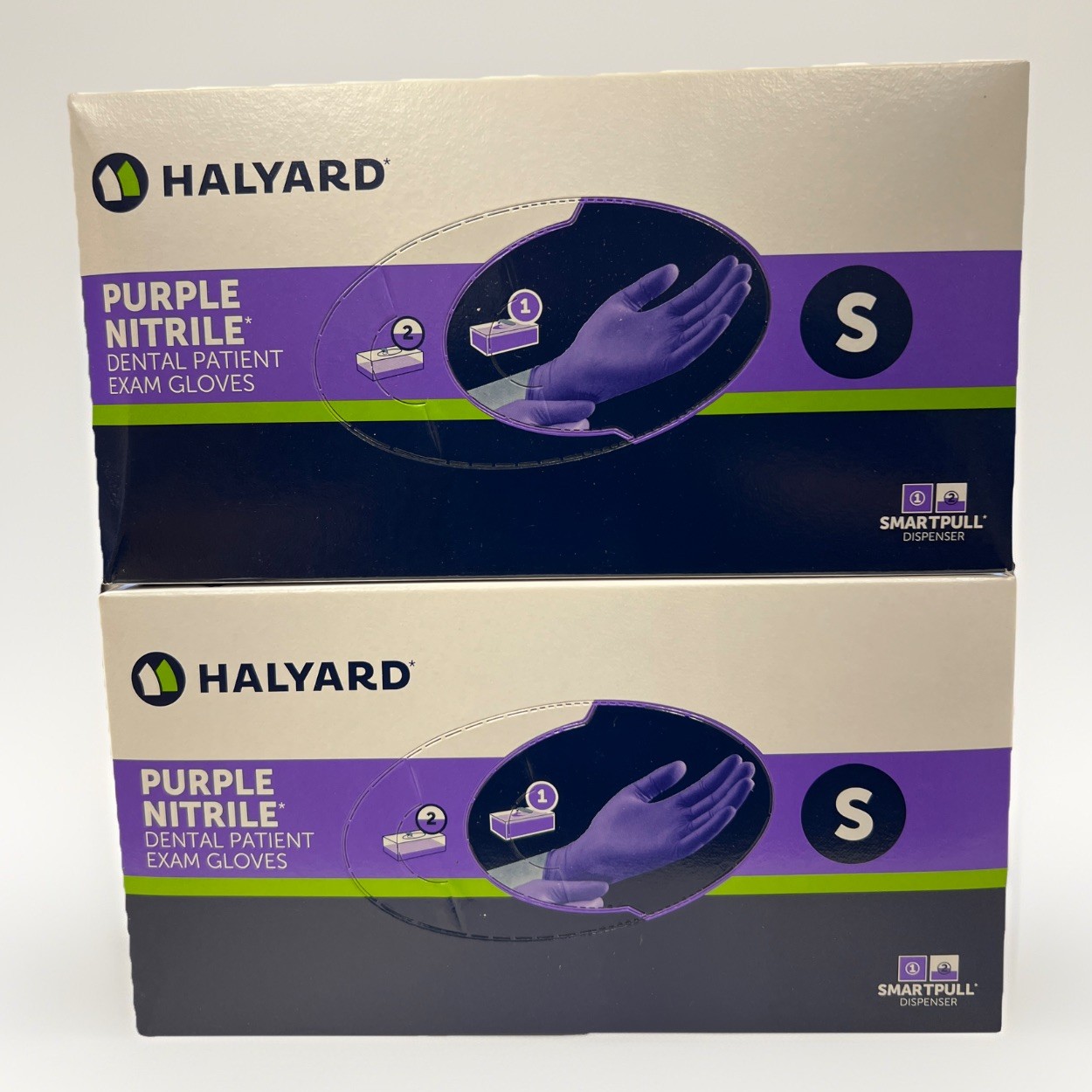 Halyard 53431 Purple Nitrile Dental Patient Exam Gloves (2 Boxes of 100)