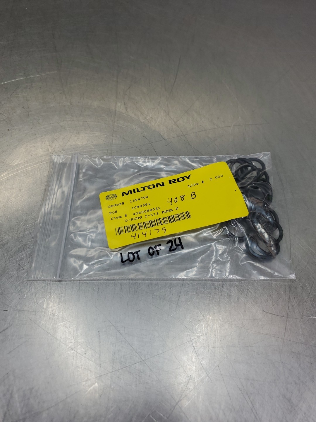 Milton Roy 4080068031 O-Ring, 2-113, Lot of 24. 6B-26