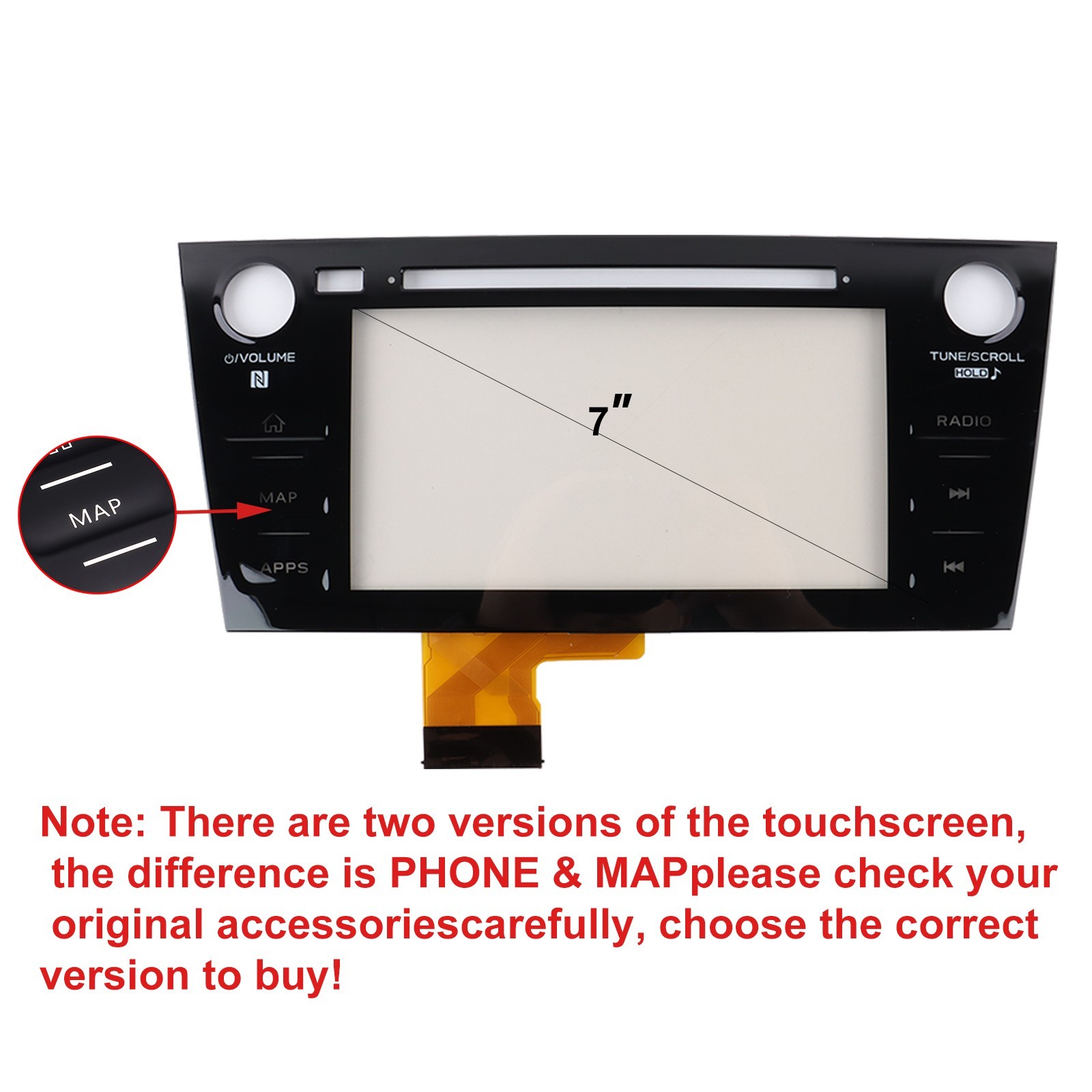 For 2019-2021 Subaru WRX HARMAN HEAD STEREO Radio Touch Screen Digitizer OEM