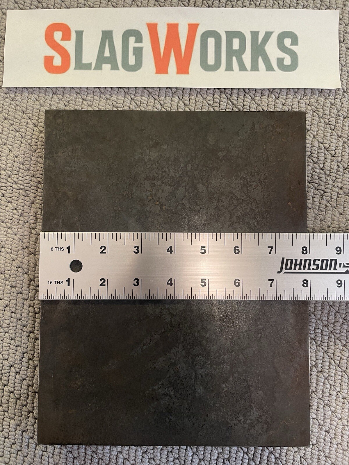 1/8x8x9 inch steel plate 8”x9” A36 Hot Roll Flat .125″ Thick