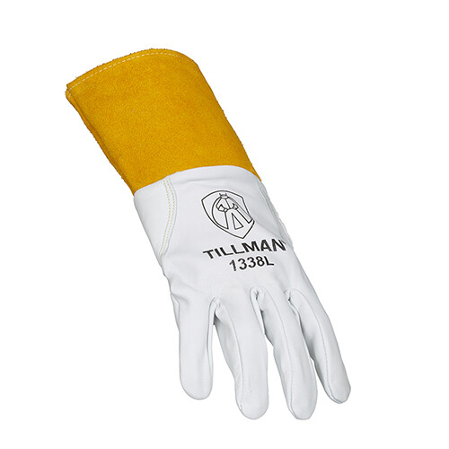 2 PAIR Tillman 1338 Grain Pearl Goatskin Leather TIG Welding Gloves 4″ Cuff S-XL