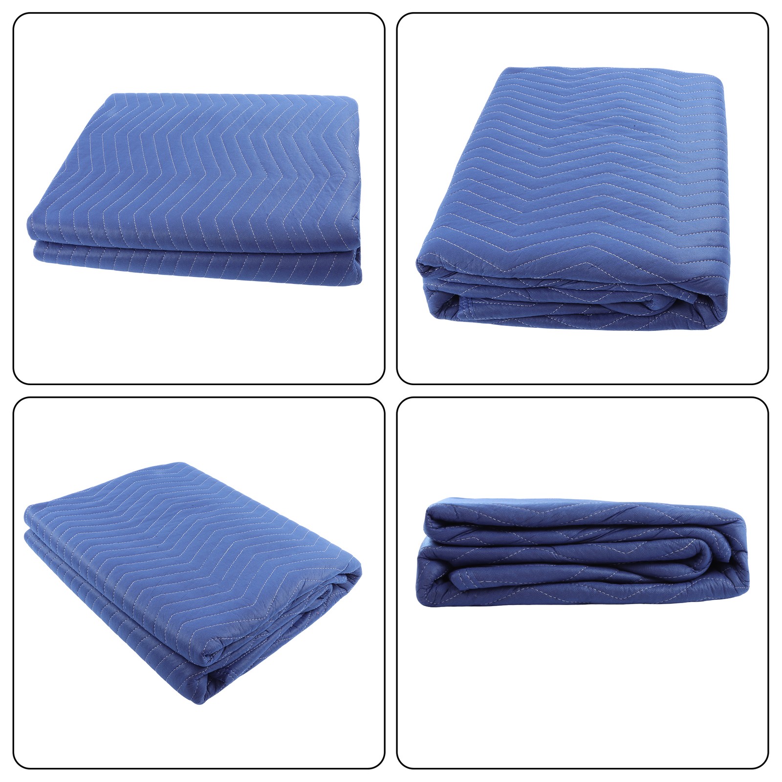 6 Pcs Moving Blanket 80″ X 72″ 7.5lbs Each Heavy Duty Packing Blankets Padded