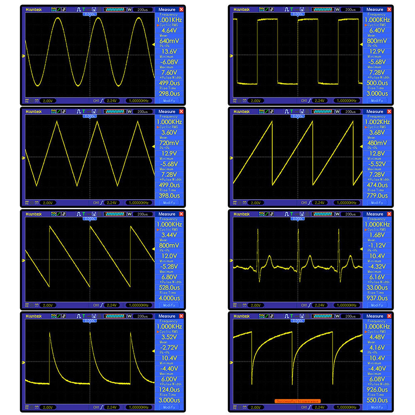 15 Waveform DDS Signal Generator 0.01Hz-500kHz with BNC Cable for Testing