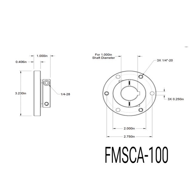 Face Mounted Shaft Collars/ Hub Mount Shaft Collar Couplings Alum or Steel