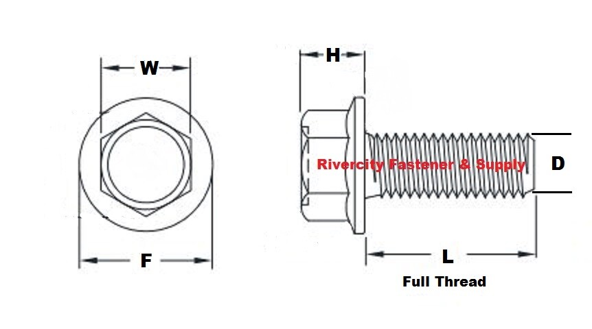1/4-20×3/4 Grade 8 Flange Bolts 1/4 x 20 x .75 Screws 1/4×20 x 3/4″