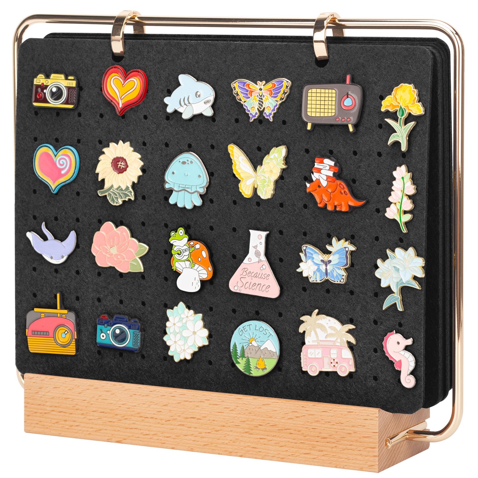 Pacmaxi Pin Display Organizers, Brooch Pin Holder, Enamel Pin Display Pages f…