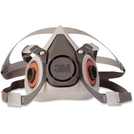 3M 6100 Half Facepiece Reusable Respirator, 6000 Series, Thermoplastic
