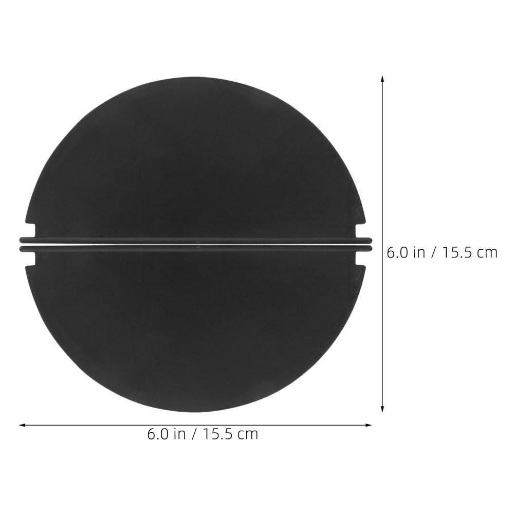 5 Pairs Reusable Plastic Backflow Preventer Valve for Kitchen Vent Black