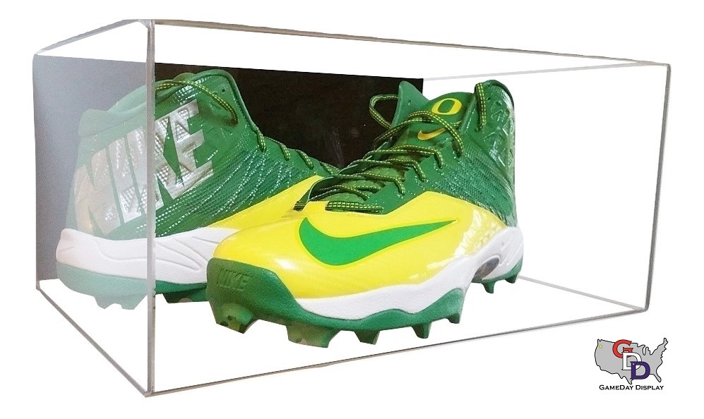 Shoe Wall Mount Acrylic Display Case Large size 17 UV Pair Basketball Football D