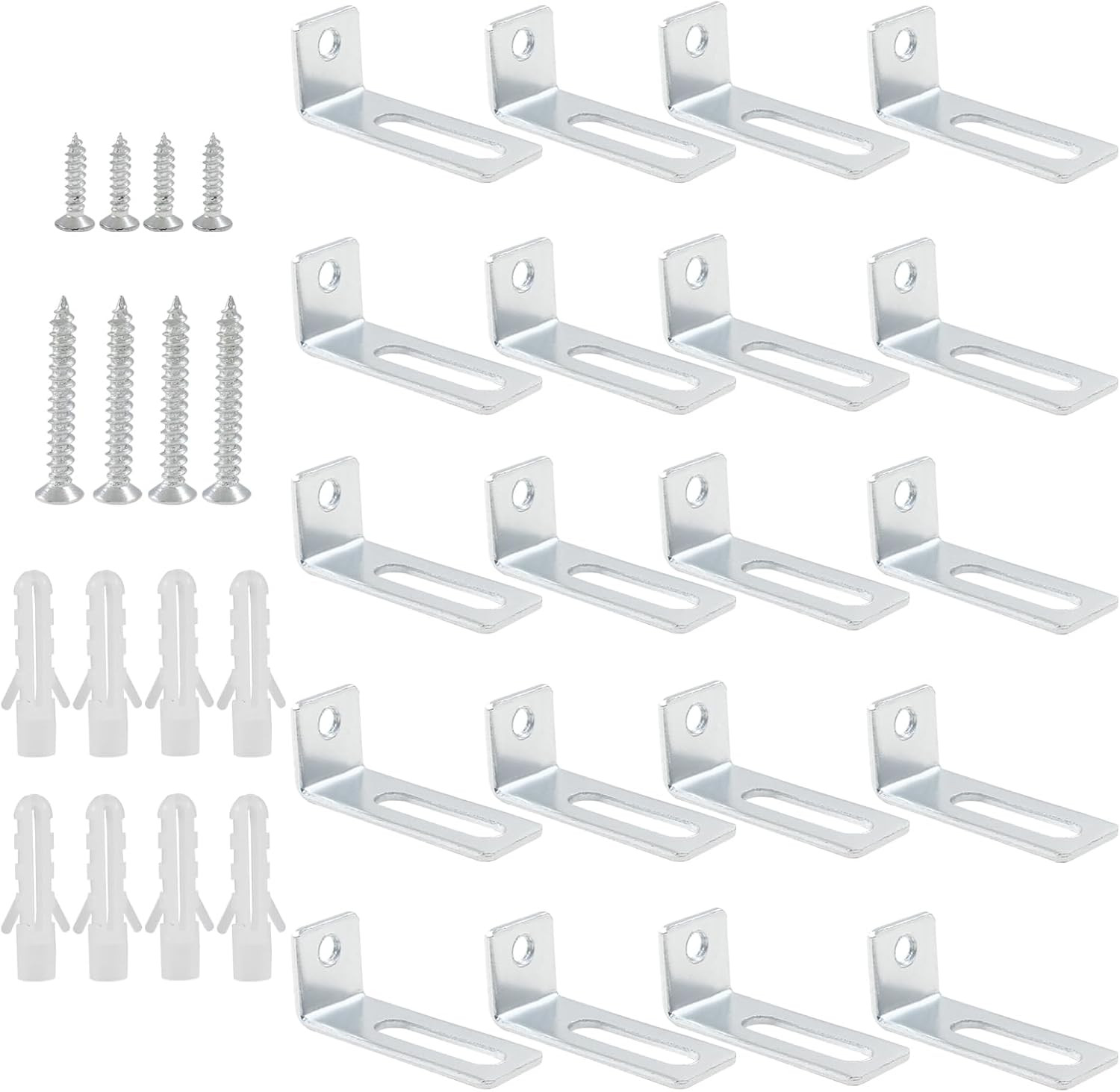 Bivethoi 20 Set Whiteboard Brackets Whiteboard Installation Hardware Kit Mountin