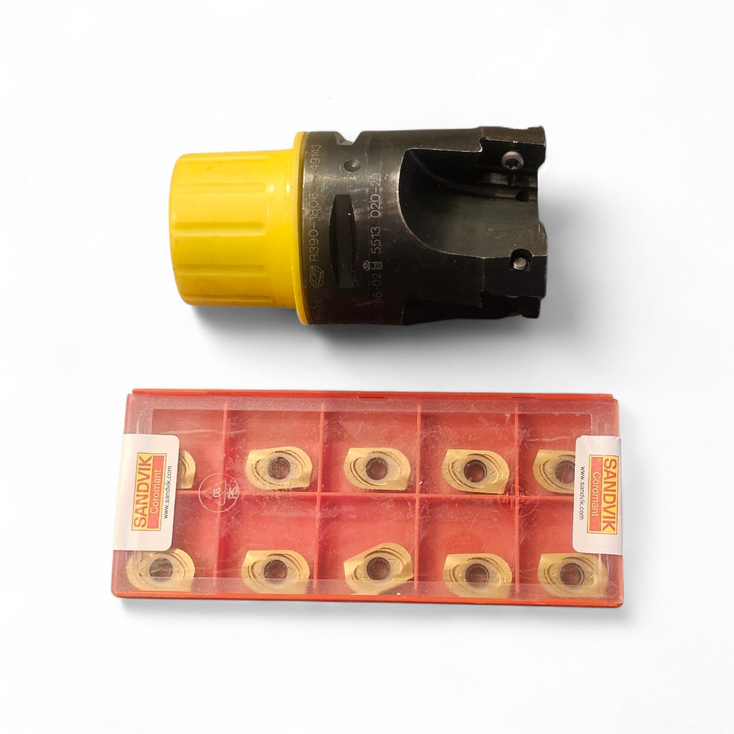 SANDVIK | R390-054C5-18M060 | 2-1/8″ Shoulder Mill | + 10 Inserts | NEW | Sweden