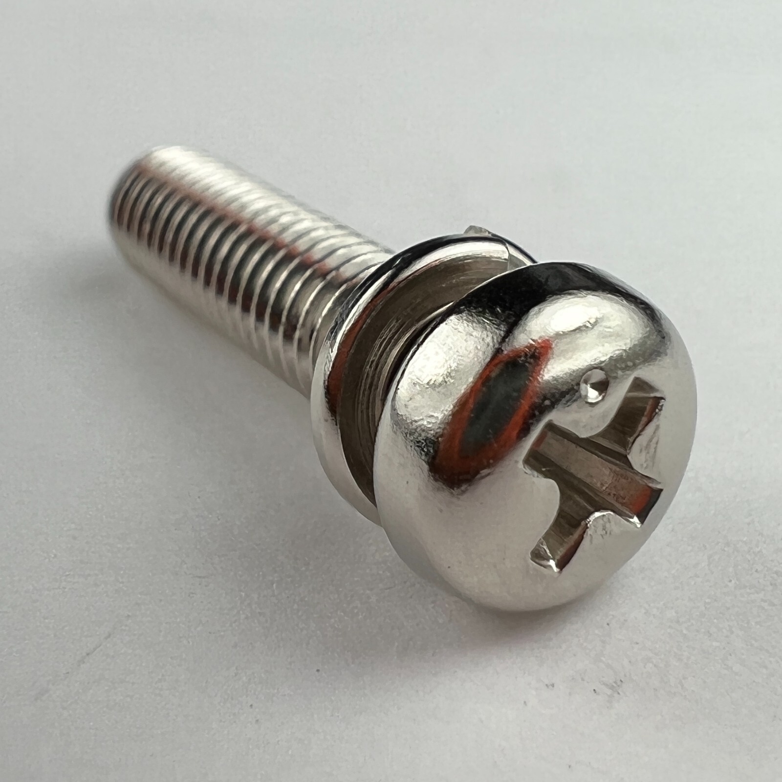m5 x 0.8 JIS Pan Head Screws w/ Lock Washer – Bright Plated – Made in Japan